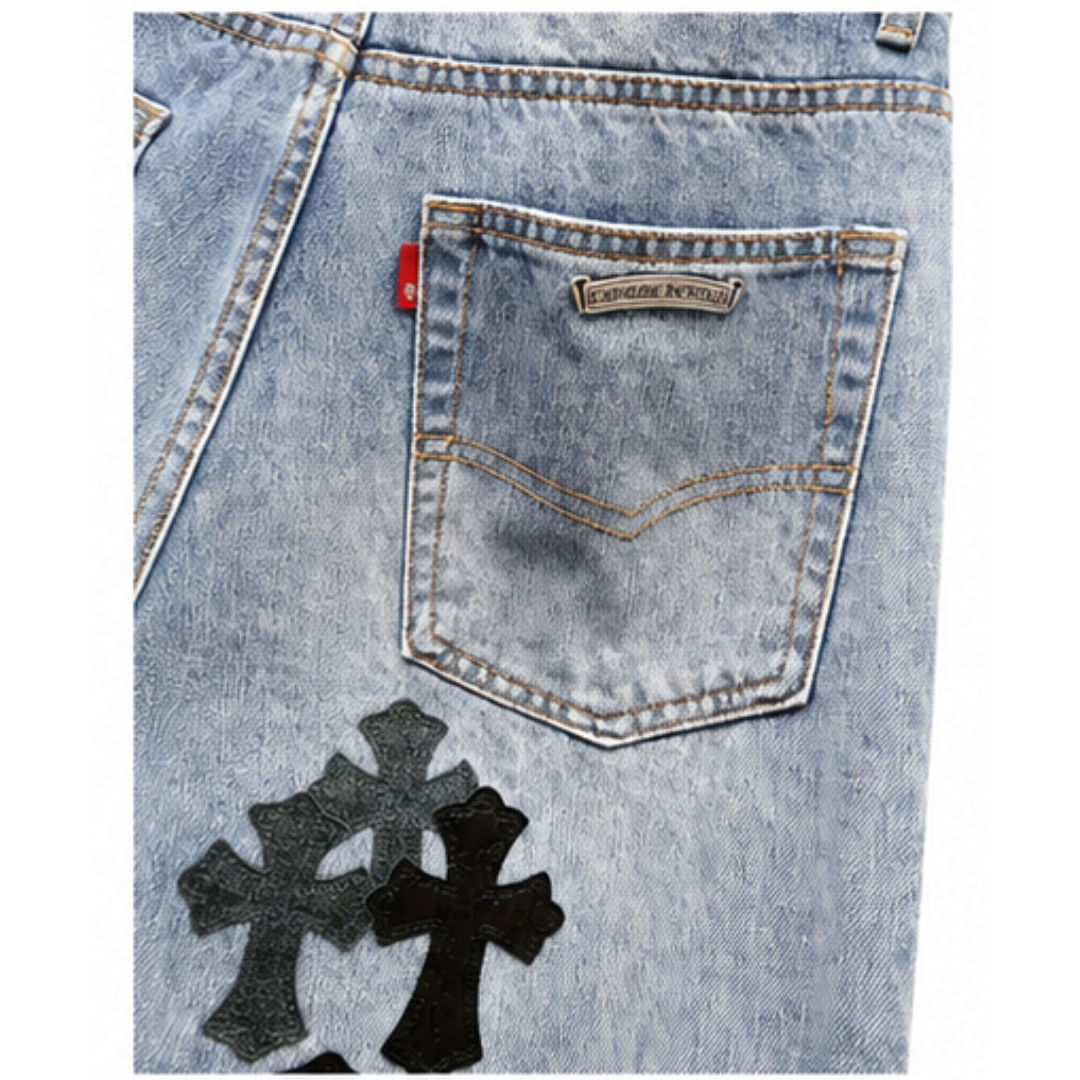 Chrome Hearts  ブルージーンズ / デニム スター柄 クロス