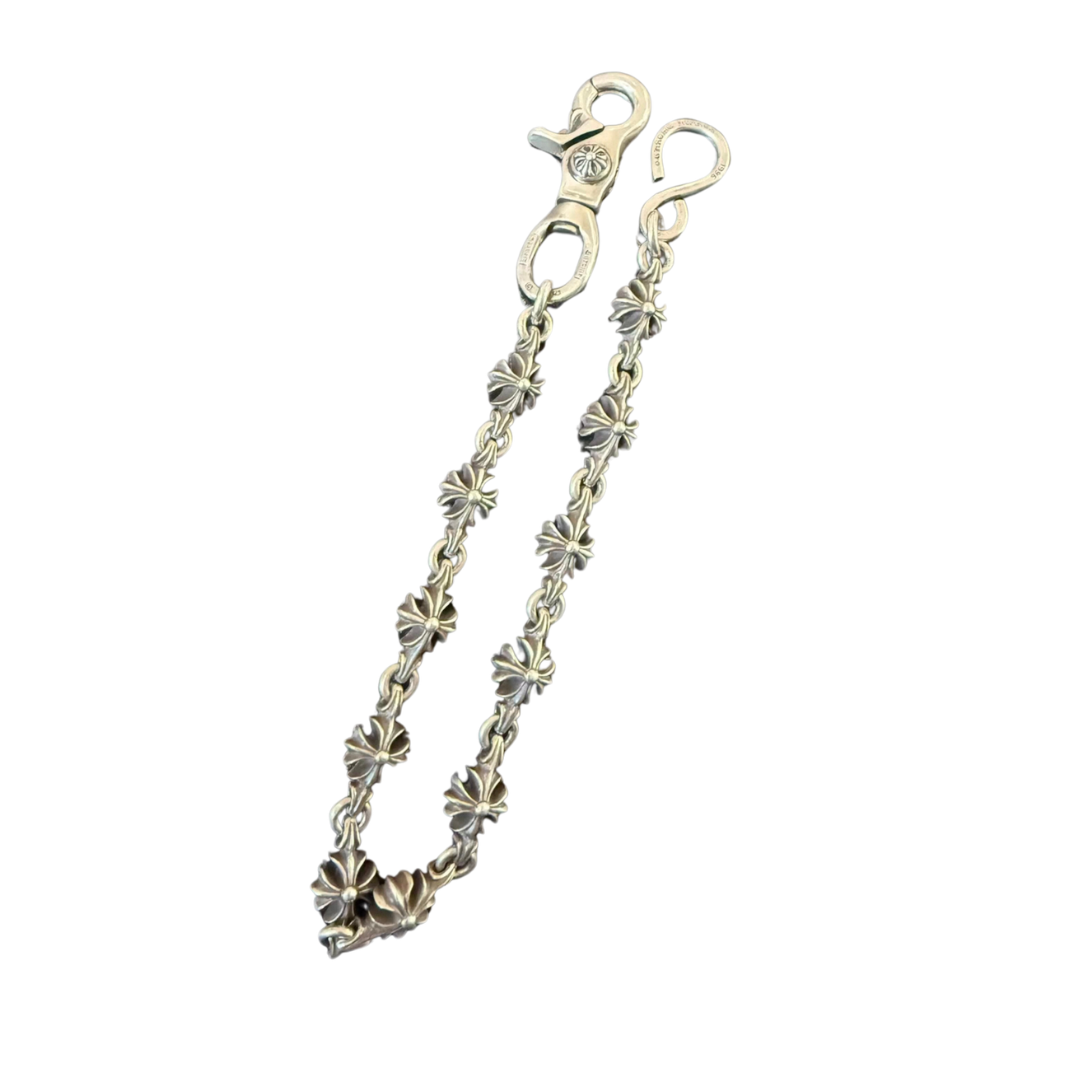 クロムハーツ（Chrome Hearts） シングルロブスタークラスプ クロスプラス 十字花パンツチェーン シルバー925