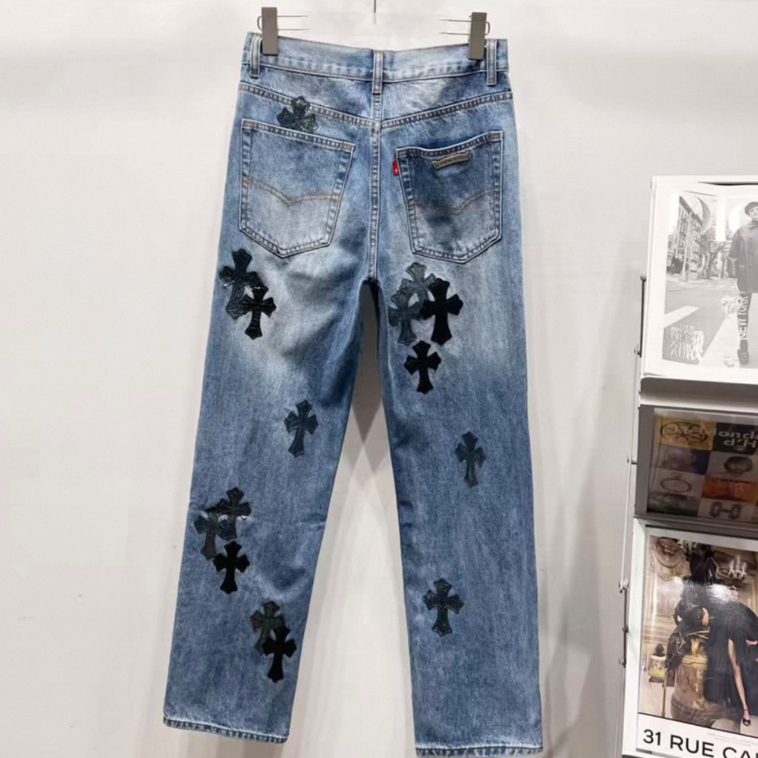 Chrome Hearts  ブルージーンズ / デニム スター柄 クロス