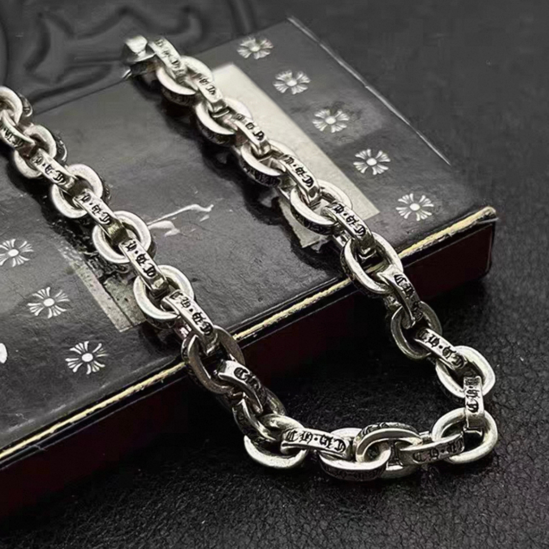 クロスペーパーチェーン ブレスレット CHROME HEARTS クロムハーツ ベビーIDフローラルクロスブレスレット