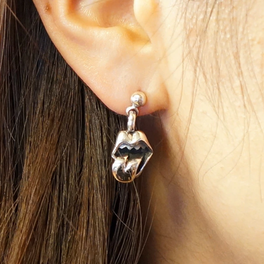 Chrome Hearts クロムハーツ シルバーピアス 唇 くちびる 舌 べろ （ペア）
