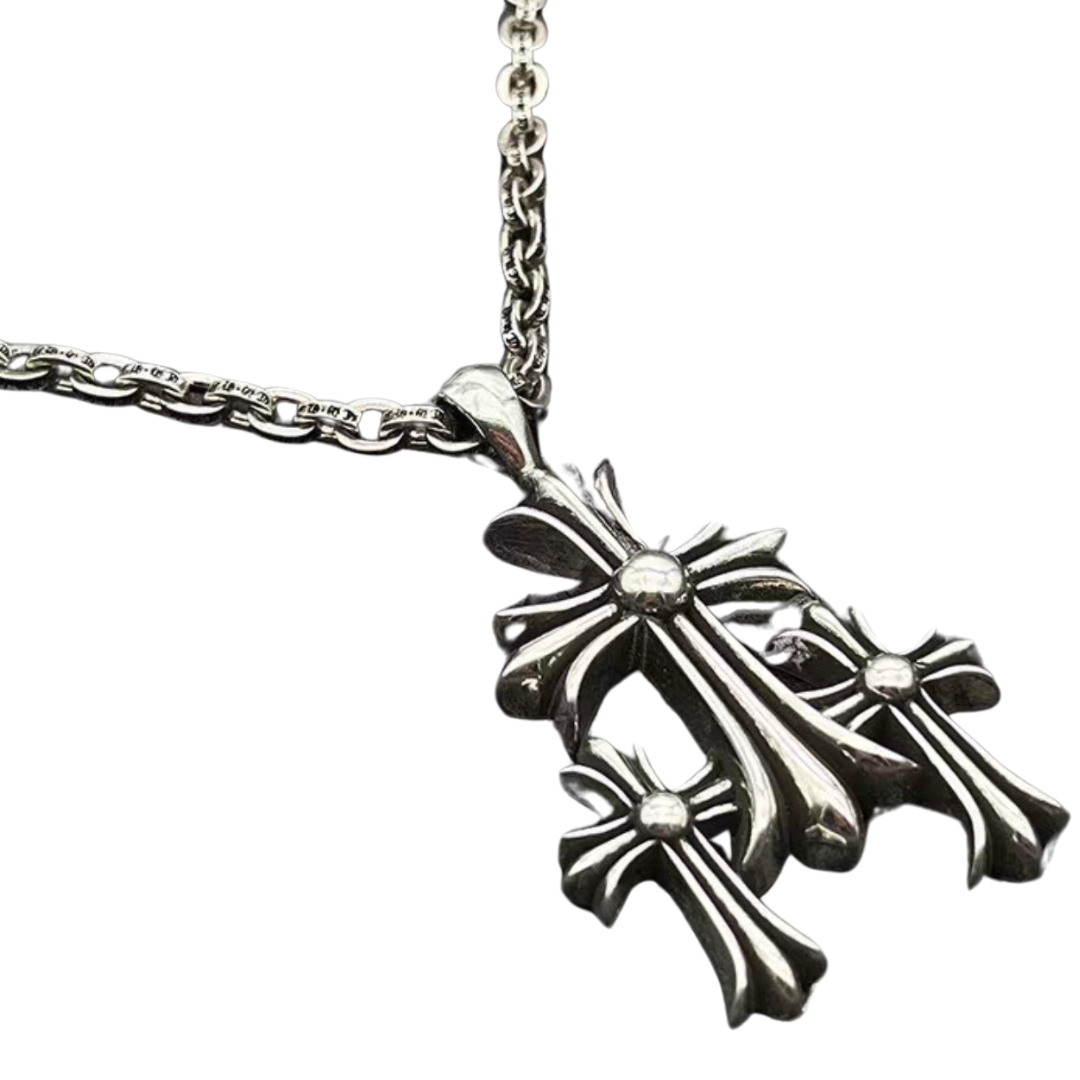 Chrome Hearts クロムハーツ トライデントペンダント 20インチ チェーンセット シルバー925 メンズ レディース