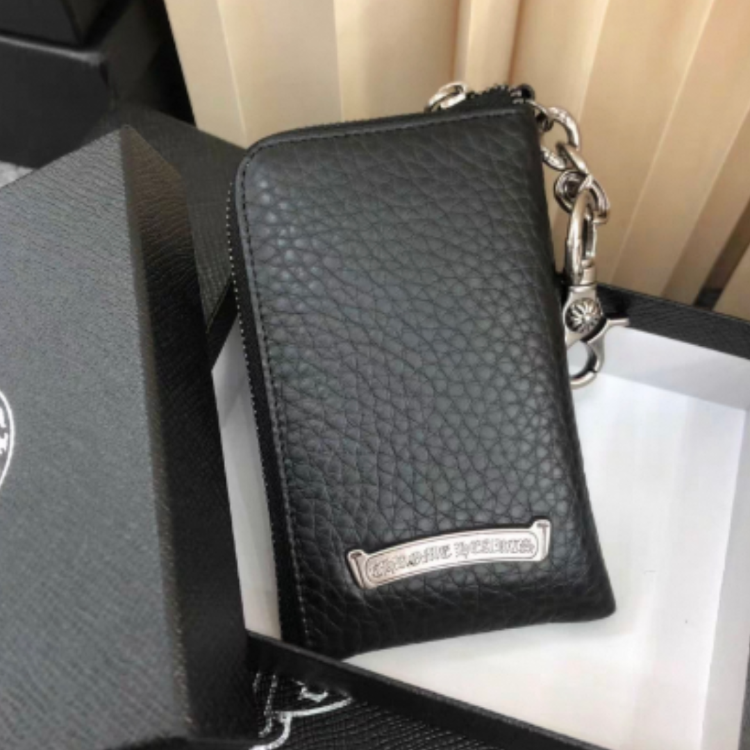 CHROME HEARTS（クロムハーツ）大クロスパッチ　ダガーチャック　ジップウォレット
