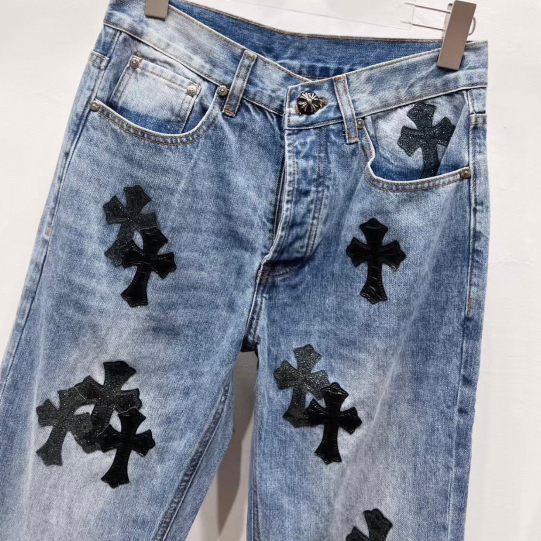 Chrome Hearts  ブルージーンズ / デニム スター柄 クロス