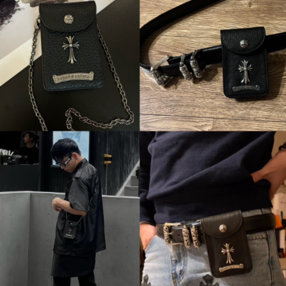 Chrome Hearts クロムハーツ 3サイドジップウォレット レザー ブラック