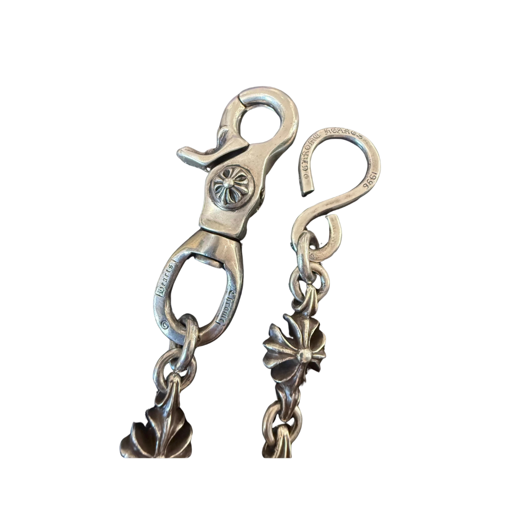 クロムハーツ（Chrome Hearts） シングルロブスタークラスプ クロスプラス 十字花パンツチェーン シルバー925