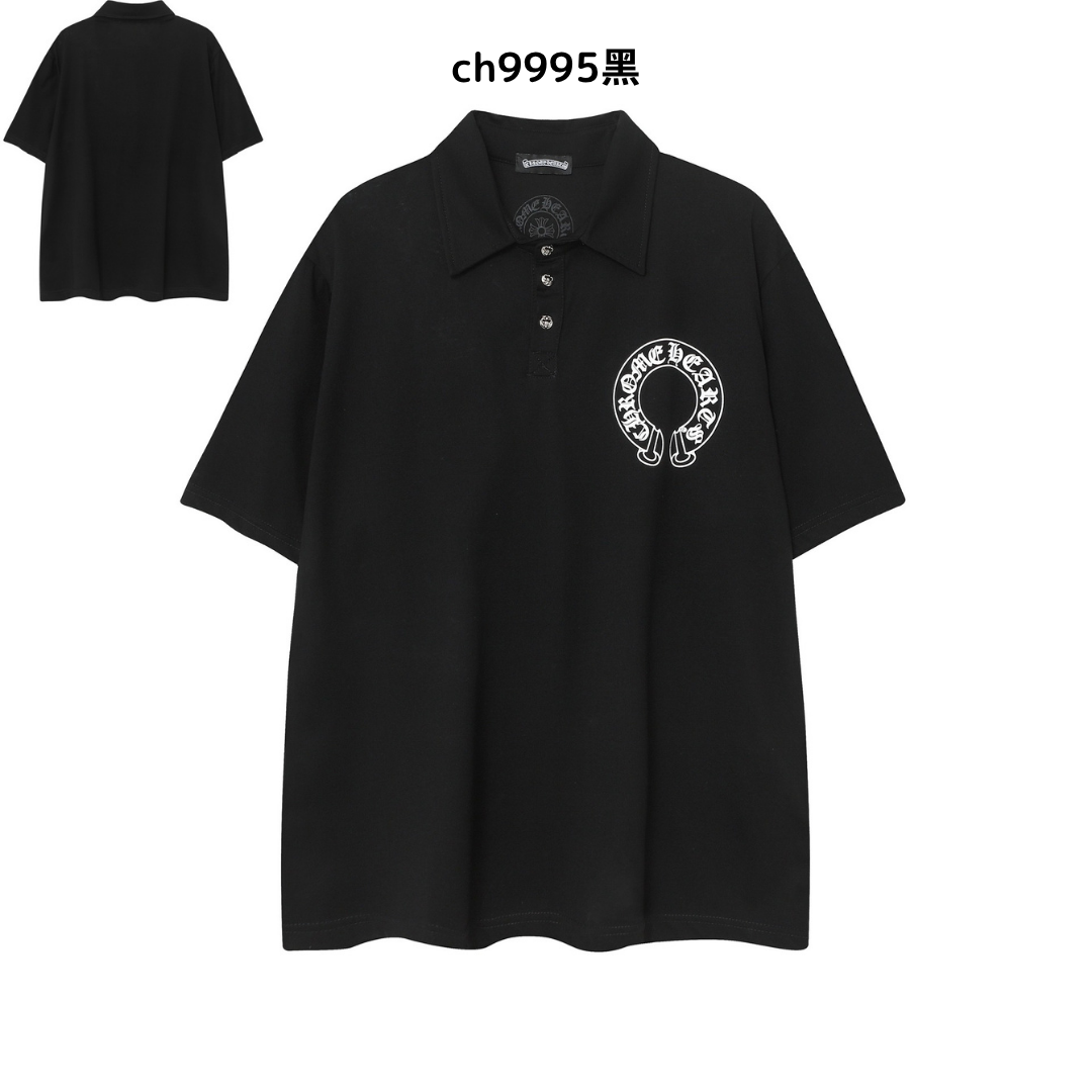 【2025新登場】クロムハーツChrome Hearts プリント刺繍Tシャツ特集 夏服 人気 男女兼用　綿100%  ch2230