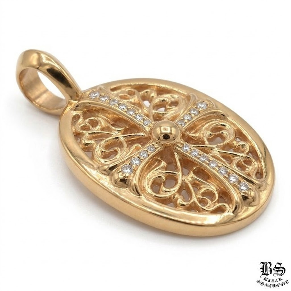 クロムハーツ クラシック オーバルペンダント22K