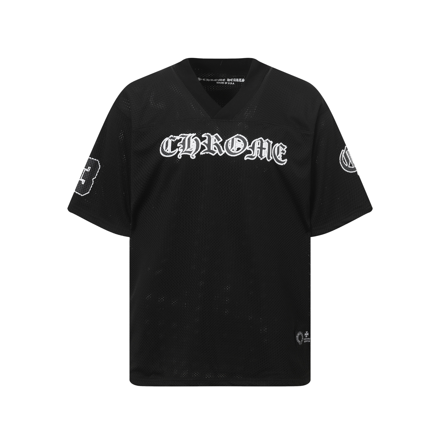 クロムハーツ（Chrome Hearts）CH 人気のサンスクリット（梵字）プリントメッシュダブルレイヤーホッケージャージ トレーニングセット