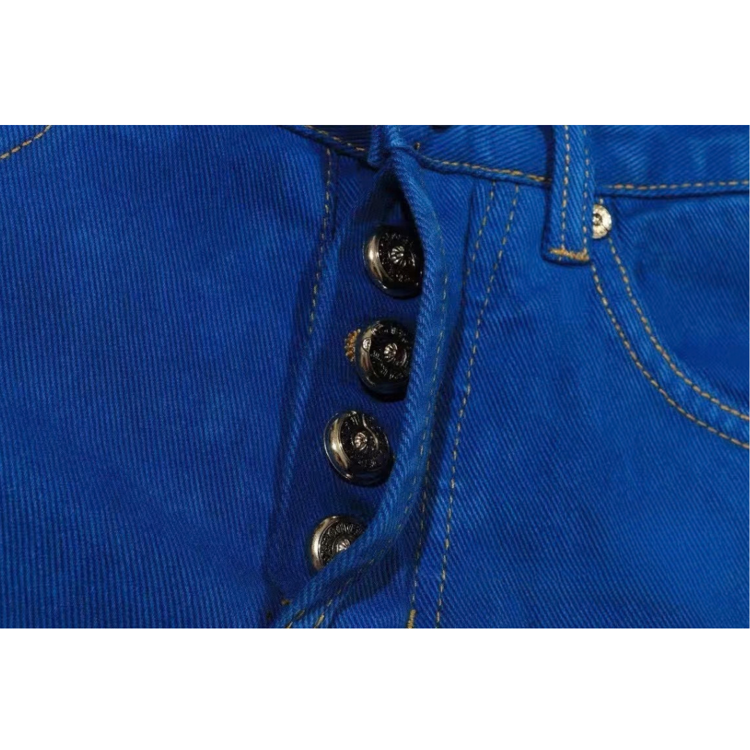 Chrome Hearts（クロムハーツ）クロムハーツ ブルーダイ クロスパッチ ジーンズ
