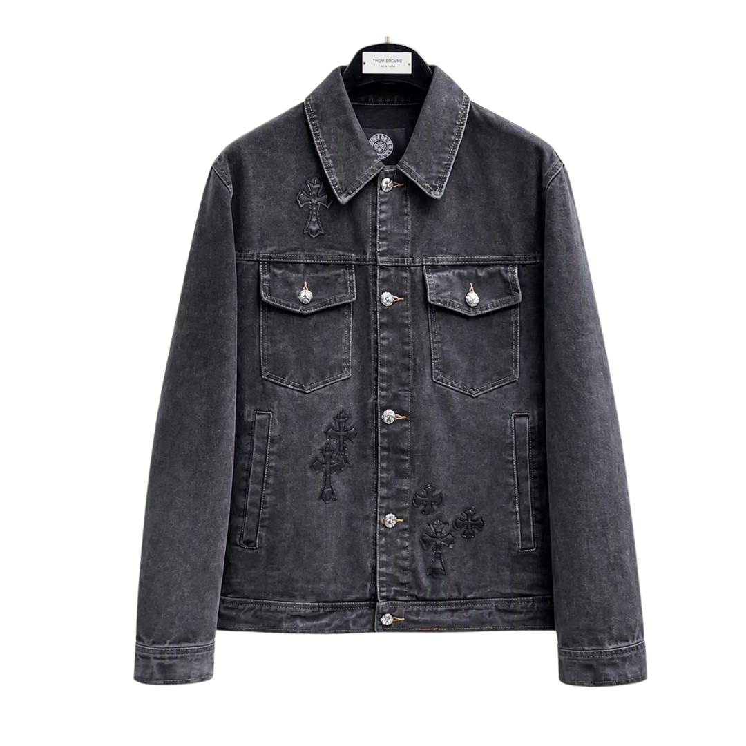 Chrome Hearts クロムハーツ 新作 デニムジャケット アウター ブルー/ブラック