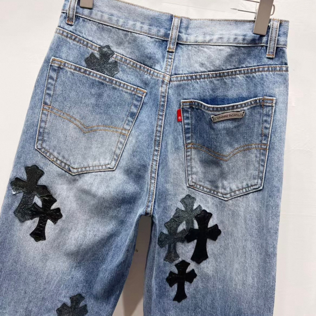 Chrome Hearts  ブルージーンズ / デニム スター柄 クロス