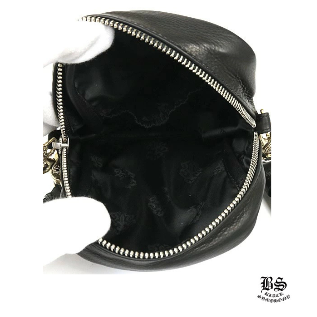クロムハーツ CHROME HEARTS 新品 TAKA MINI タカミニ ショルダーバッグ 3セメタリー クロスパッチ レザー 黒 96185