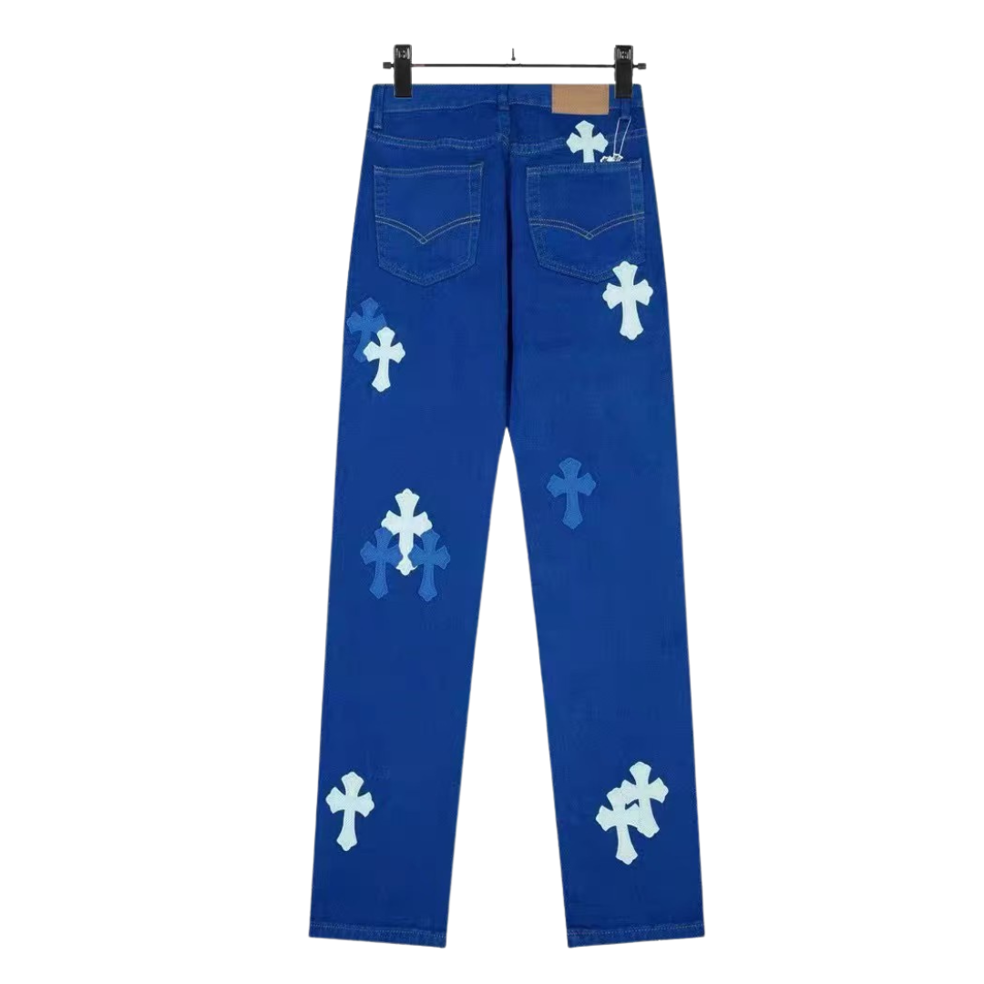 Chrome Hearts（クロムハーツ）クロムハーツ ブルーダイ クロスパッチ ジーンズ