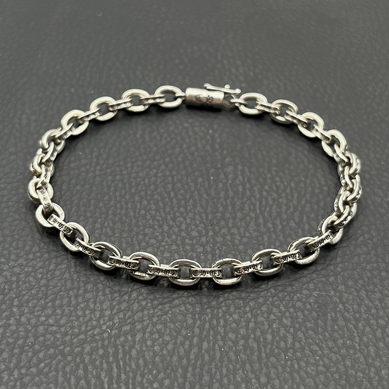 CHROME HEARTS クロムハーツ ベビーIDフローラルクロスブレスレット