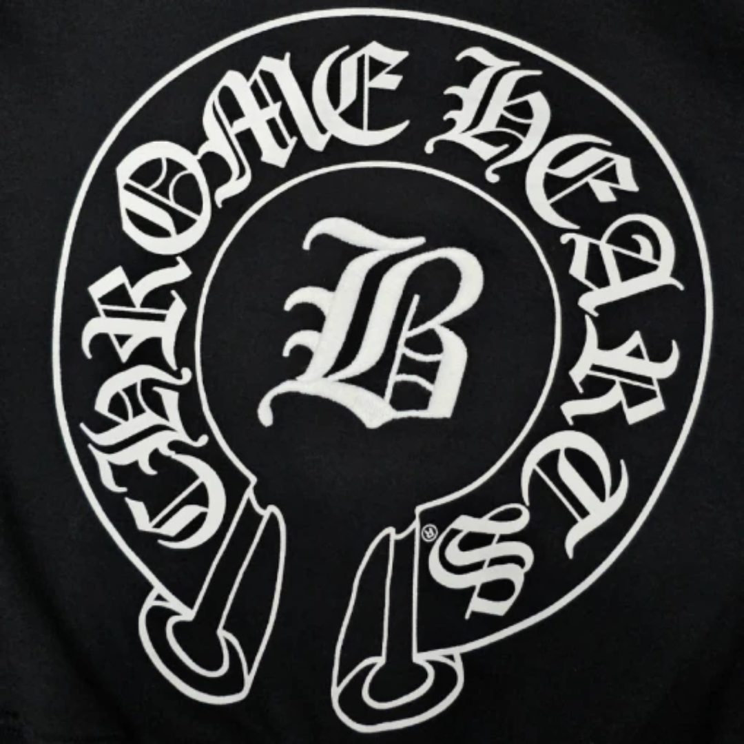 Chrome Hearts クロップドパーカー グラフィックプリント スウェットシャツ