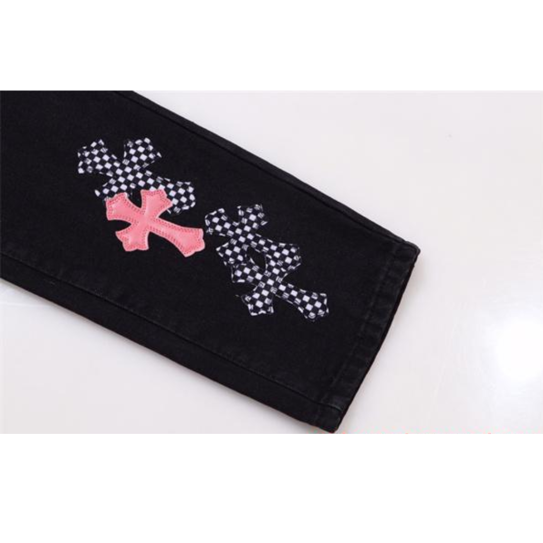  CHROME HEARTS クロムハーツ   ブラック デニム パンツ 