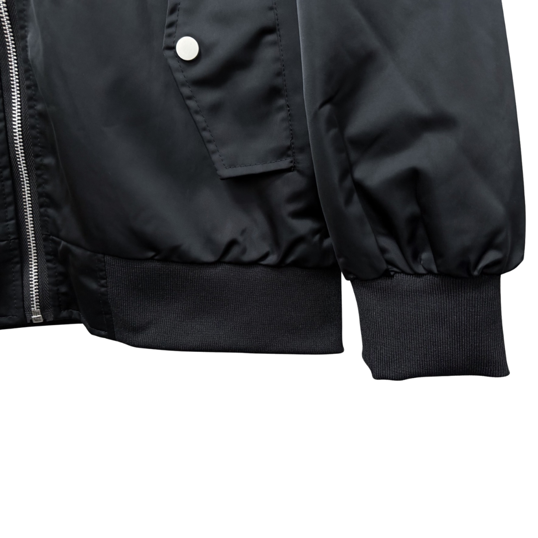 Chrome Hearts クロムハーツ  新作 ジップ フーデッド ジャケット ブラック/オフホワイト