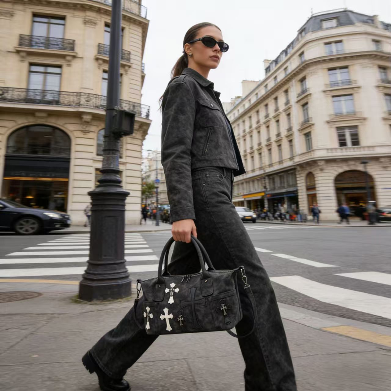 V系 バッグ メンズ モード系 ミニバッグ オラオラ系 ショルダーバッグ PUレザー 十字架 クロス 派手 alcw ミリタリーバッグ 変形 BAG ユニセックス 男 鞄 個性的 お兄系 ヴィジュアル系 ファッション 衣装 ホスト スーツ レディース おしゃれ オシャレ