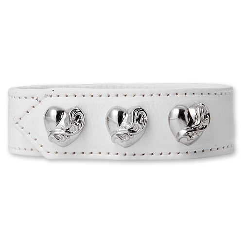【CHROME HEARTS　クロムハーツ　Bracelet　ブレスレット】3ボタン2スナップレザーブレスレット
