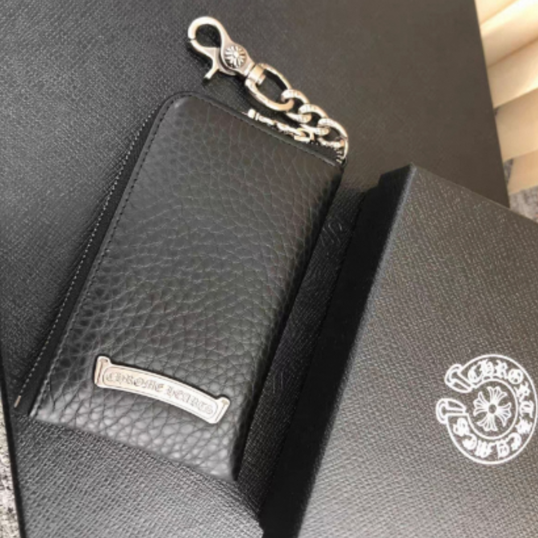 CHROME HEARTS（クロムハーツ）大クロスパッチ　ダガーチャック　ジップウォレット