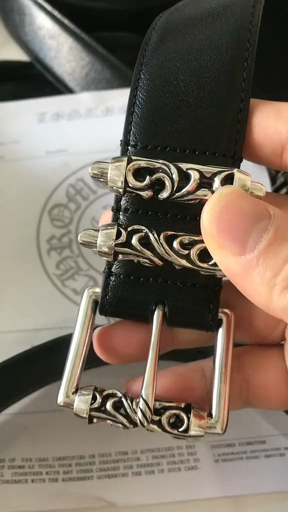 CHROME HEARTS (クロムハーツ) ローラーウエストベルト シルバー