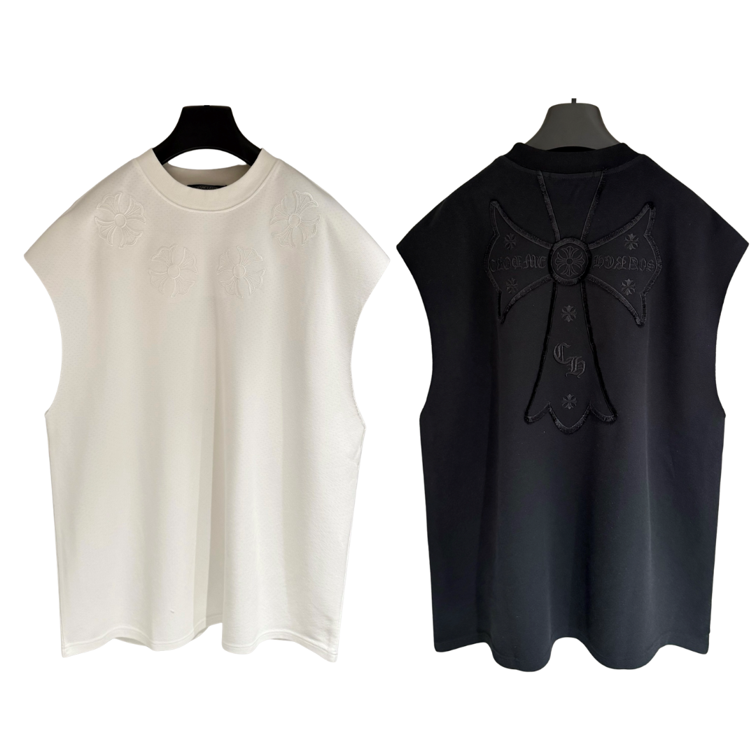 CH Chrome Hearts ノースリーブ クルーネックTシャツ タンクトップ