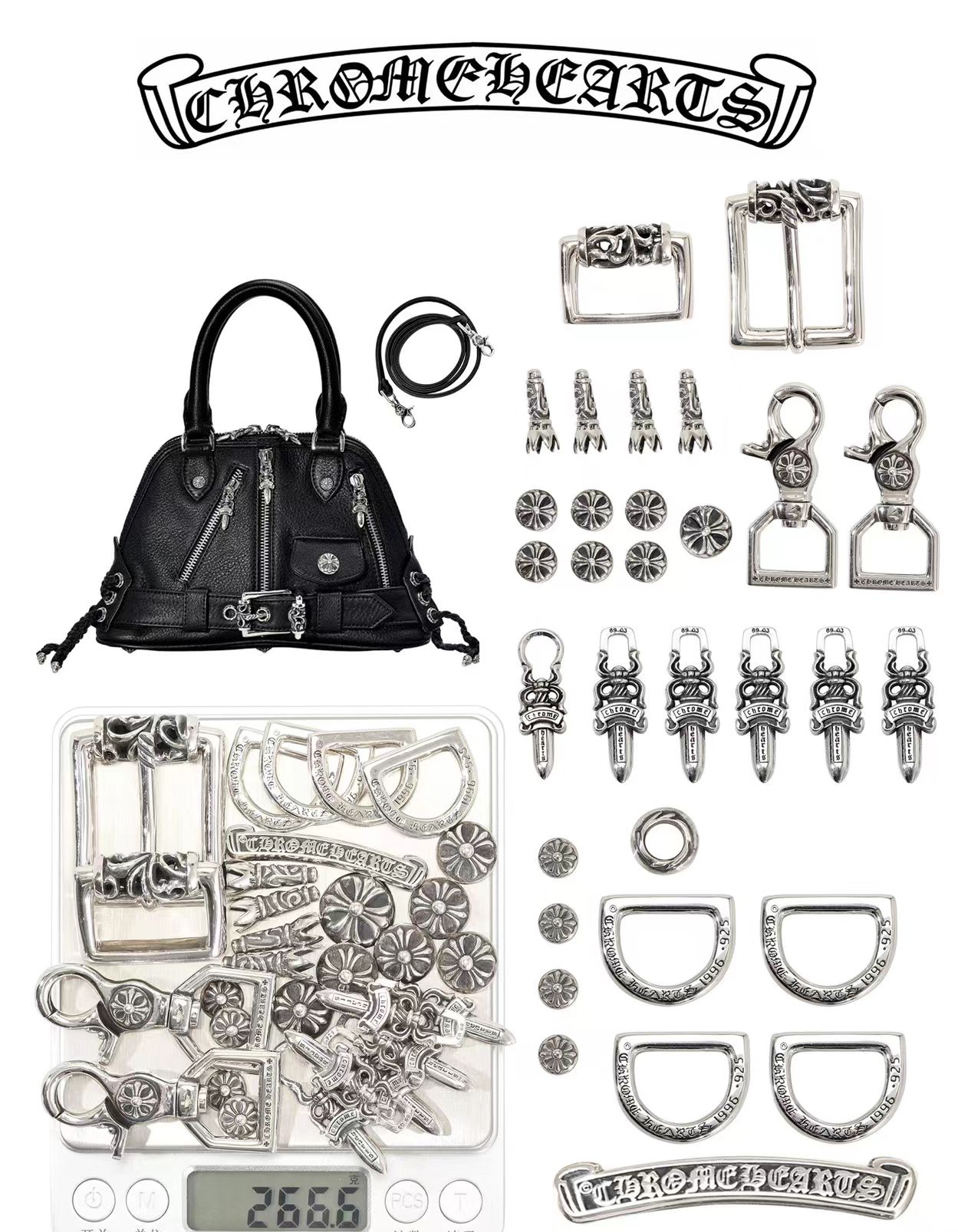 CHROME HEARTS MODEAN #2 SLOUCHY BAG クロムハーツ　modean　バッグ　＃2　slouchy クロスボタン　