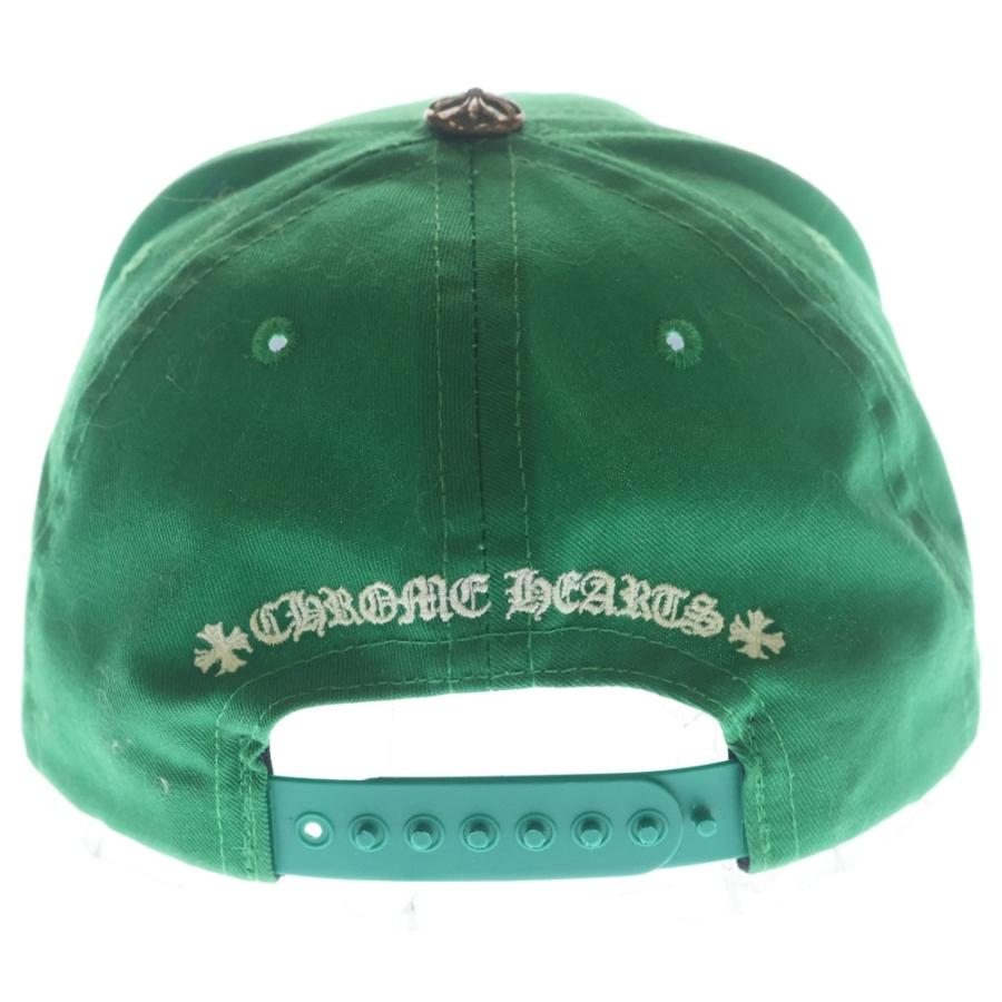 CHROME HEARTS 크롬 하트 크로스 패치 베이스볼 캡 화이트×블랙