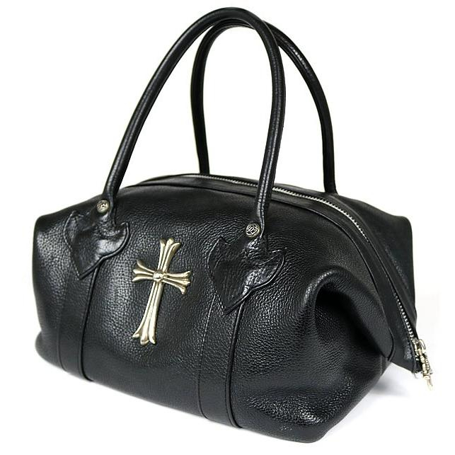 CHROME HEARTS クロムハーツ ラージクロス ハンドバッグ レザー