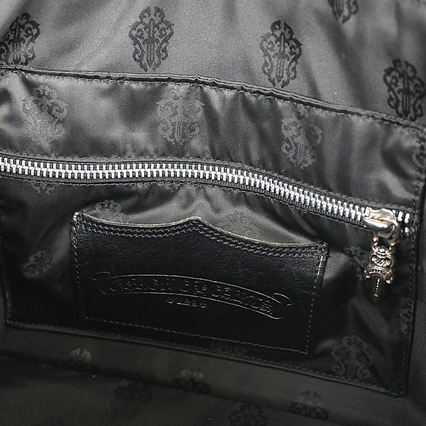 CHROME HEARTS Large Cross Handbag, Leather, Silver – クロムハーツ