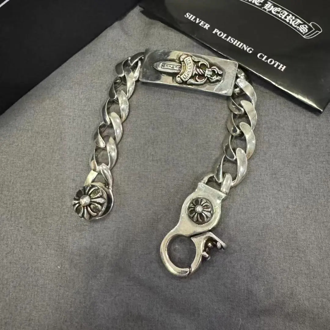 CHROME HEARTS クロムハーツ ベビーIDフローラルクロスブレスレット