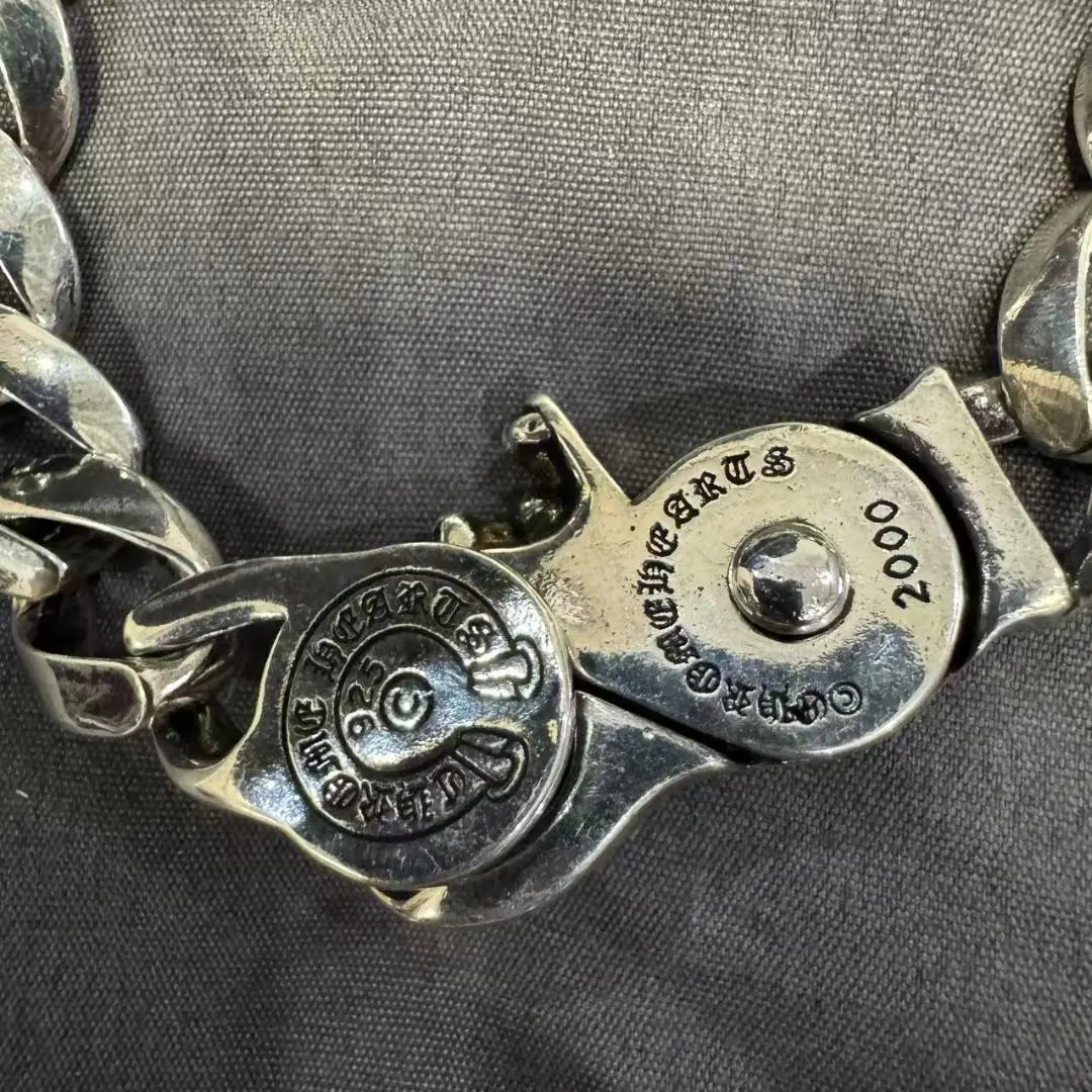 CHROME HEARTS クロムハーツ ベビーIDフローラルクロスブレスレット