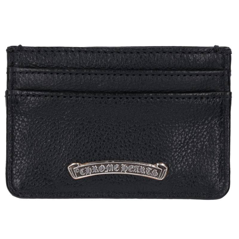【美品】Chrom hearts カード名刺ケース　札入れ CHROME HEARTS レア CHクロスダブルサイドレザーカードケース 名刺入れ