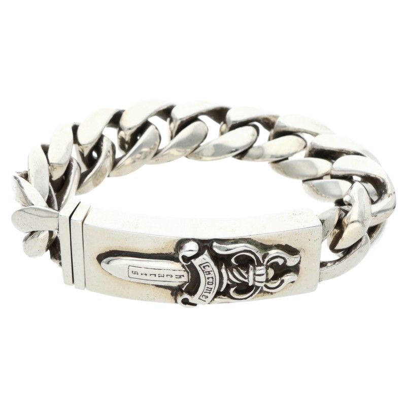 Chrome Hearts シルバーブレスレット ID DAGGER/ダガーIDクラシックリンク