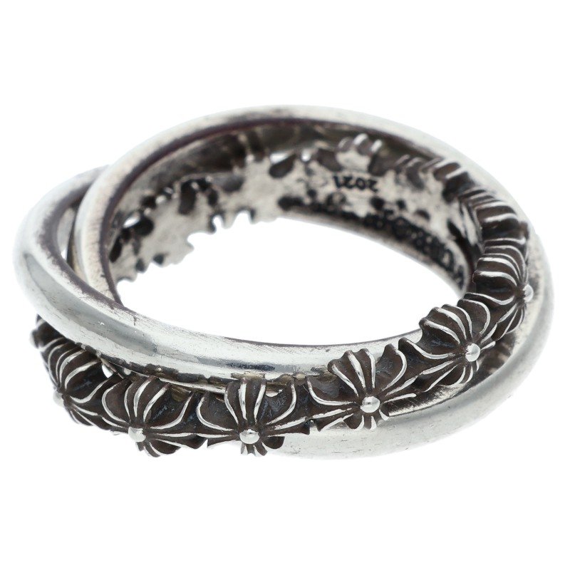 Chrome Hearts シルバーリング TINY E CH PLS BAND TRPL