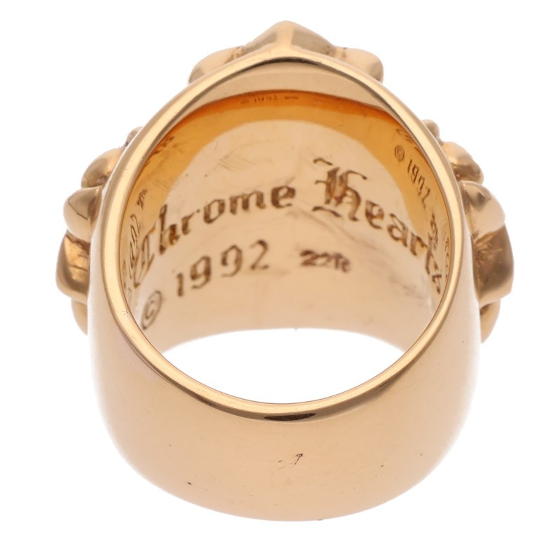 Chrome Hearts  PAVEダイヤ/ゴールドリング KEEPER P/DMND/キーパー