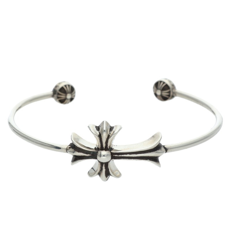 Chrome Hearts シルバーバングル SKINNY TNY CH CRS/スキニーCHクロス