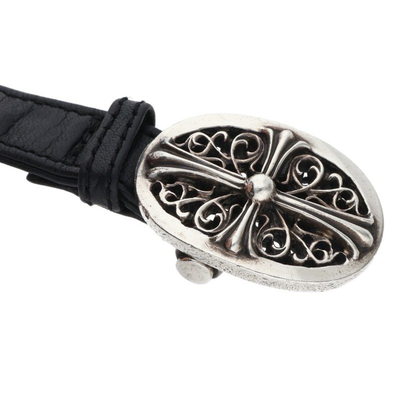 CHROME HEARTS クロムハーツベビーIDフローラルクロスブレスレット