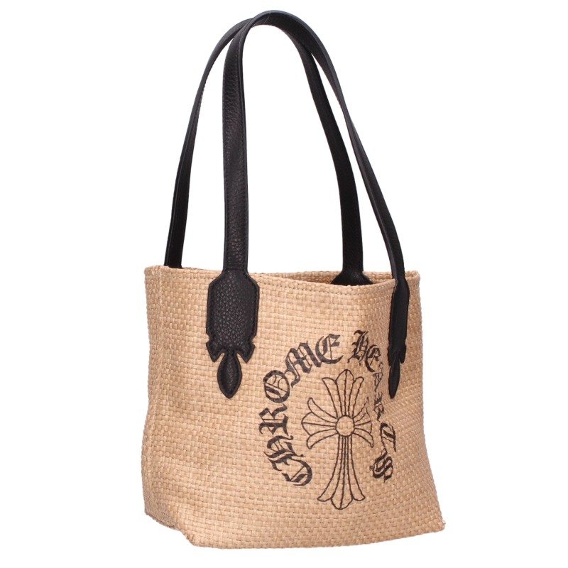 Chrome Hearts CHクロスプリントレザー切替スモールハンドバッグ SMALL BEACHES BAG/ビーチバッグ