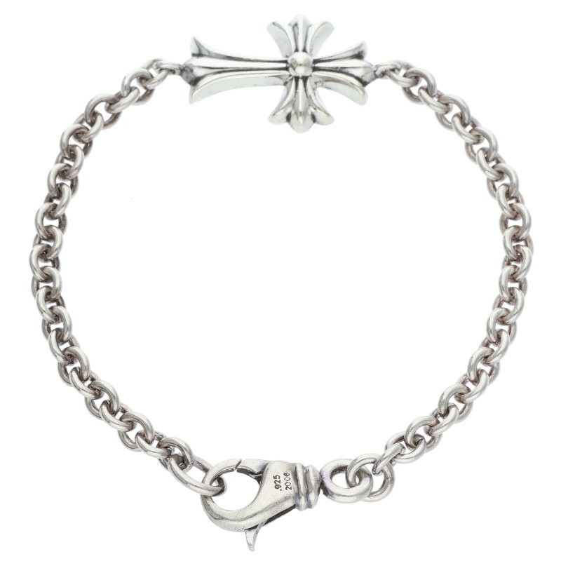 Chrome Hearts シルバーブレスレット CHN TNY CH CRS/タイニーCHクロスチェーン