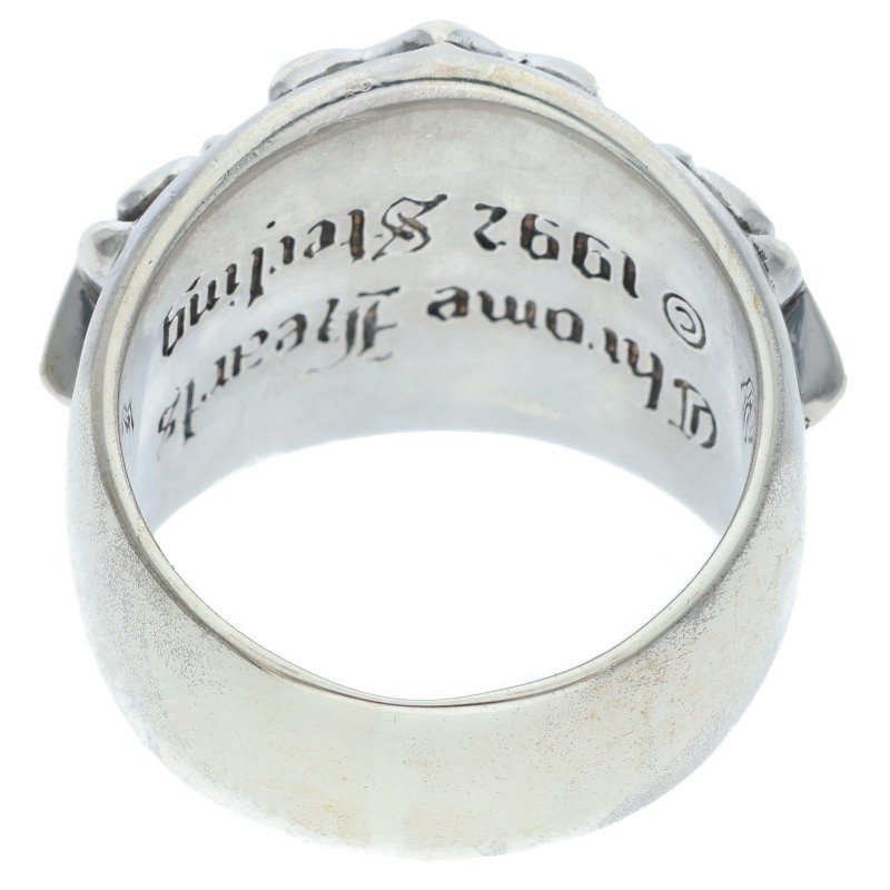 Chrome Hearts PAVEダイヤ/シルバーリングリング KEEPER P/DMND