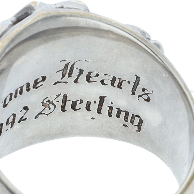 Chrome Hearts PAVEダイヤ/シルバーリングリング KEEPER P/DMND/キーパー