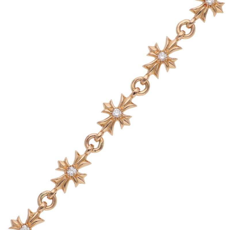 CHROME HEARTS クロムハーツ ベビーIDフローラルクロスブレスレット