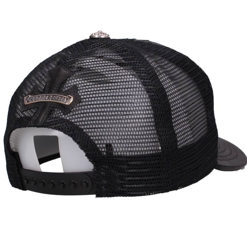 Chrome Hearts セメタリークロスパッチクロスボール付メッシュ帽子 TRUCKER CAP/レザーパッチトラッカー