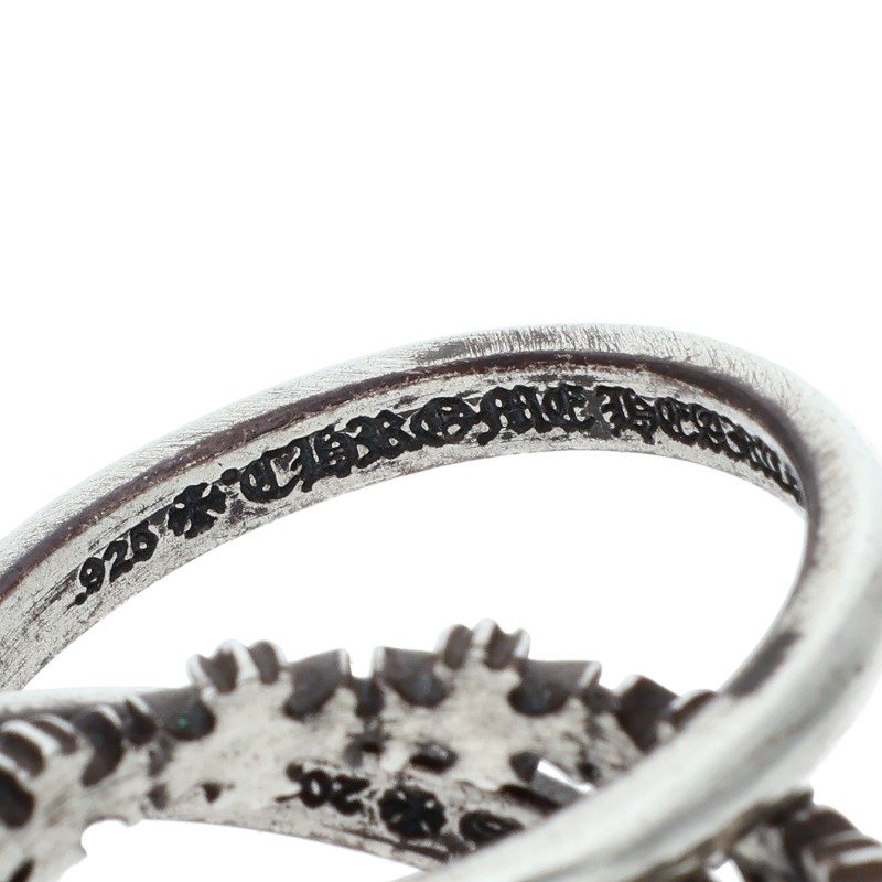 Chrome Hearts シルバーリング TINY E CH PLS BAND TRPL