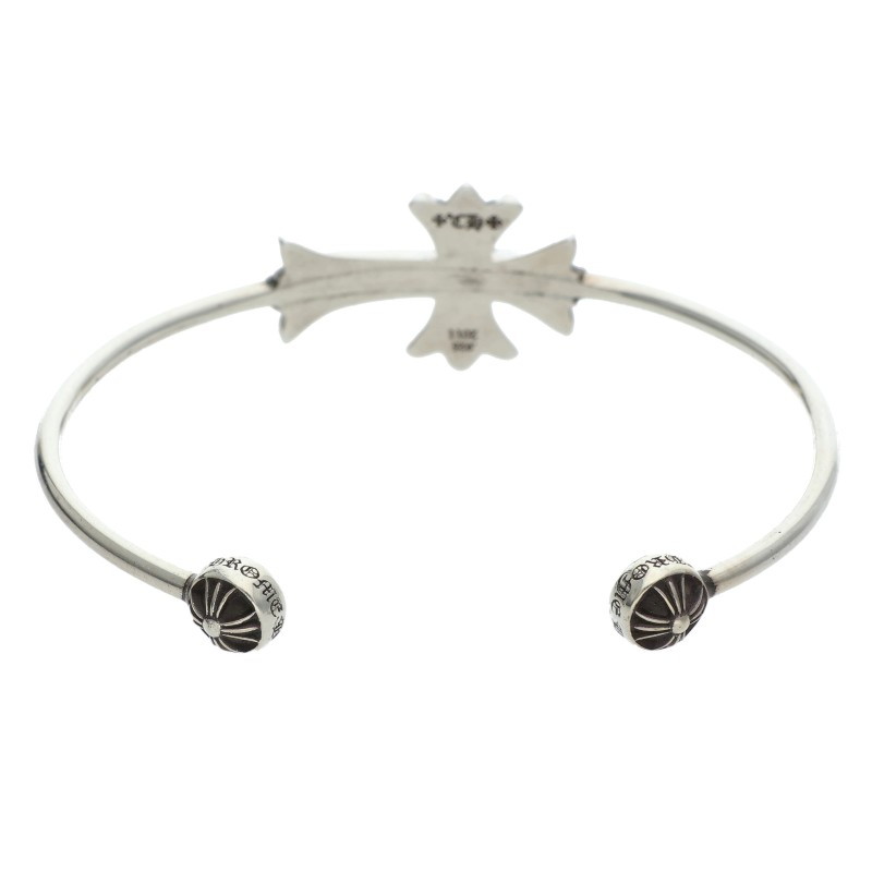CHROME HEARTS クロムハーツ ベビーIDフローラルクロスブレスレット