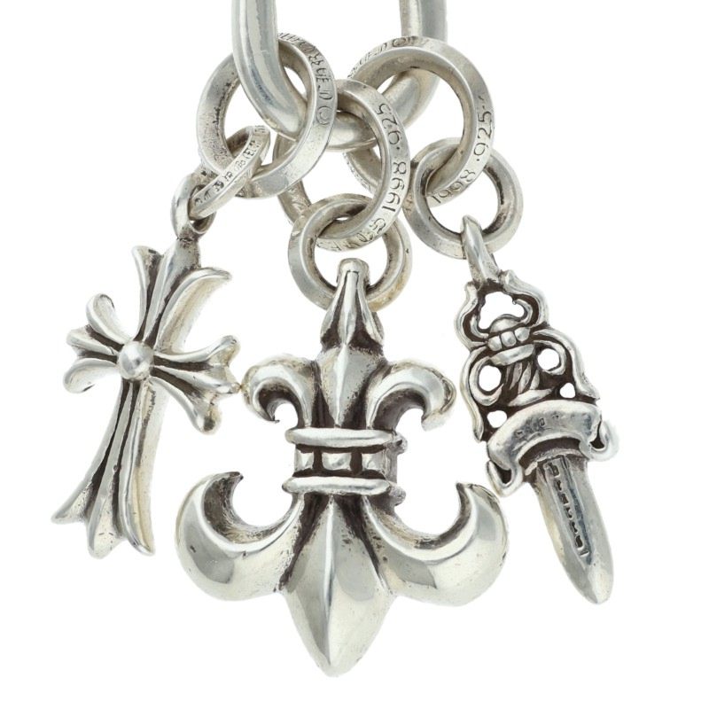 CHROME HEARTS キーリング ショート クラシックチェーン2リンク 925