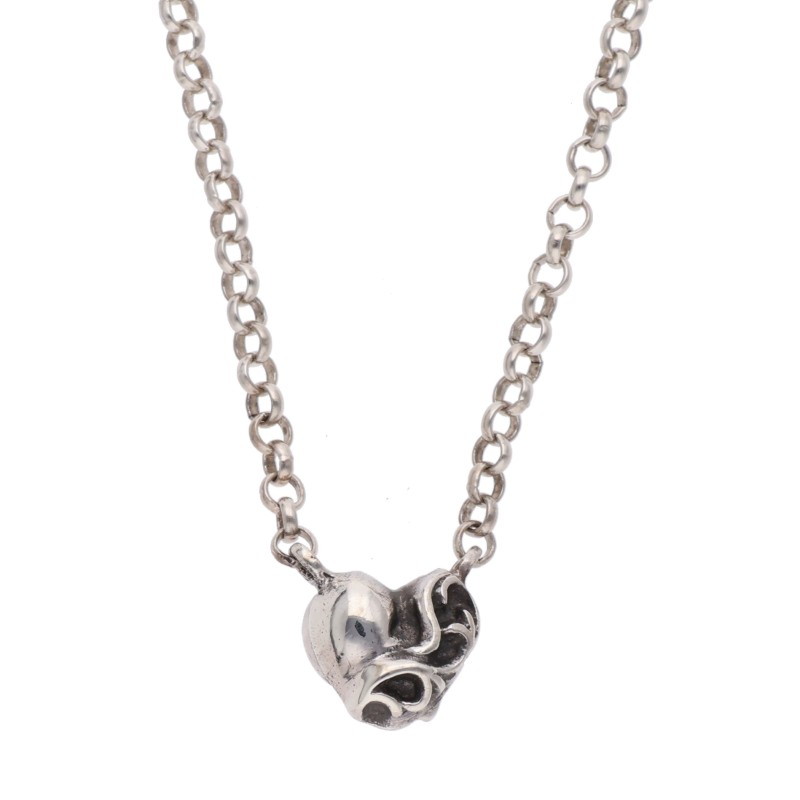 b*e様 CHROME HEARTS ロールチェーン ネックレス Chrome Hearts シルバーネックレス NECKCHAIN R18 HEART/ロール