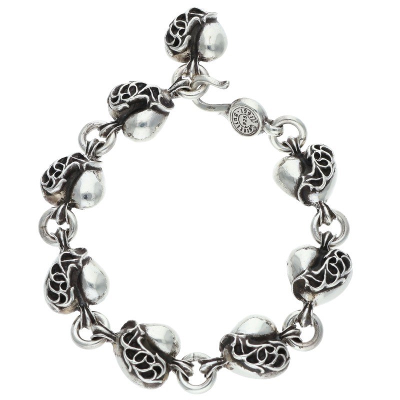 Chrome Hearts シルバーブレスレット HEART LINK/ハートリンク